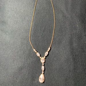 Eliot Danori Goldtone Crystal Y-Necklace